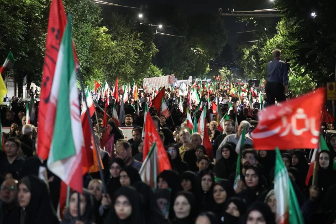 طنین فریادهای خونخواهی رهبر شهید انقلاب در ارومیه