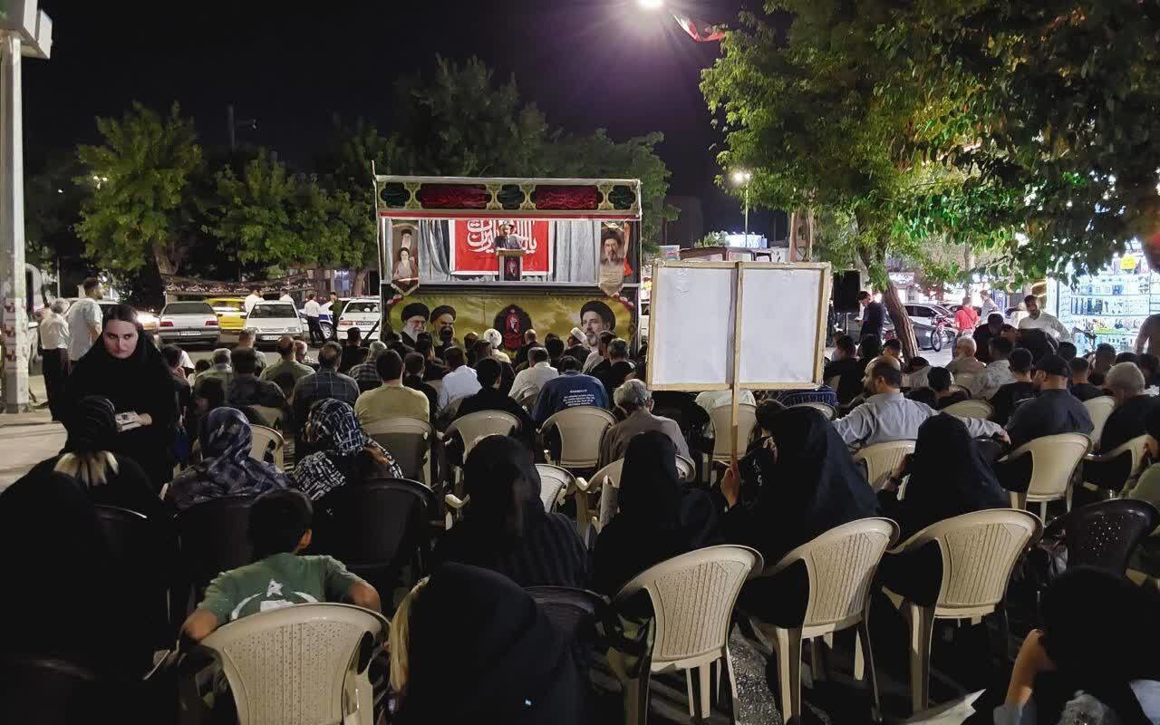 تجدید میثاق مردم بوکان  با آرمان‌های انقلاب در تجمعات شبانه