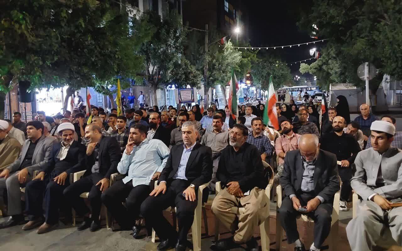 میدان داری مردم بوکان در شب یکصد و پنجاه و دوم