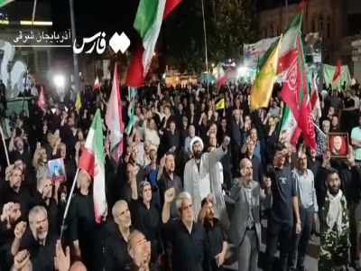 فیلم/ شب تجمع و میدان داری مردم حسینی در مراغه