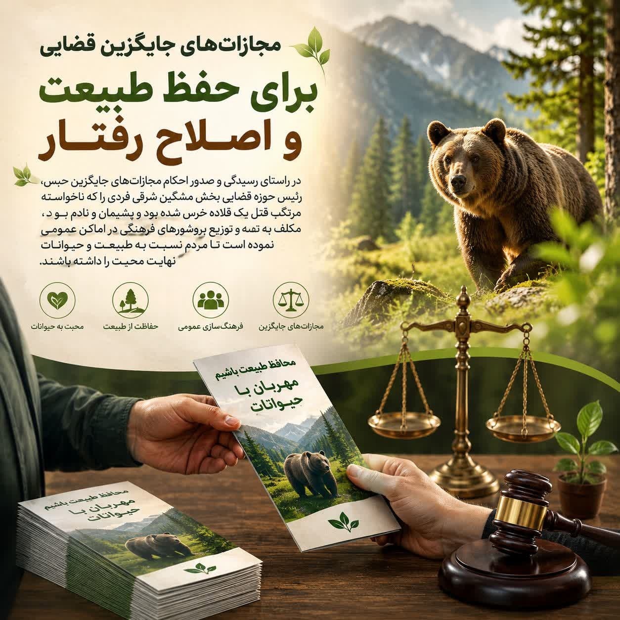 مجازات جایگزین حبس برای حمایت از محیط زیست در اردبیل