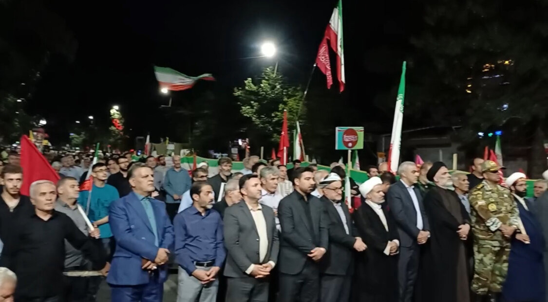 نمایش اقتدار و ایستادگی سلماسی‌ها در خونخواهی رهبر شهید انقلاب