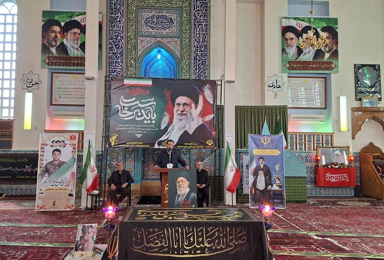 برگزاری مراسم اربعین تدفین رهبر شهید در اهر