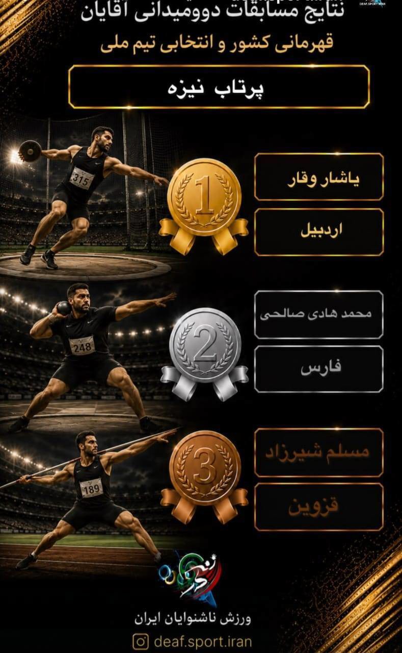 کسب مقام اول هیات ناشنوایان اردبیل