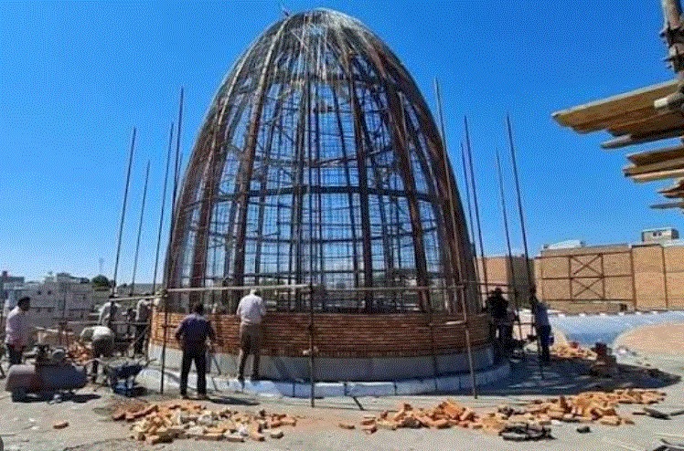 ثبت حد نصاب جدید در ساخت گنبد مجموعه تاریخی «شمس تبریزی» خوی