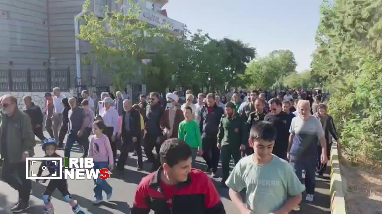 برگزاری همایش پیاده روی خانوادگی روز خامنه