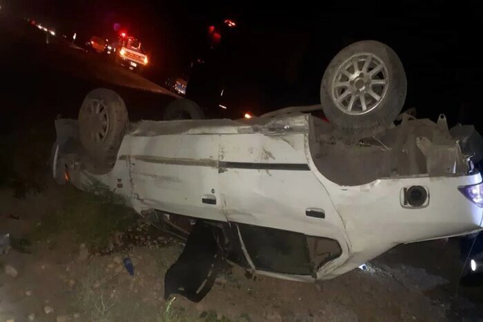 ۳ فوتی و ۲ مصدوم در واژگونی خودرو در جاده مشکین‌شهر - اهر