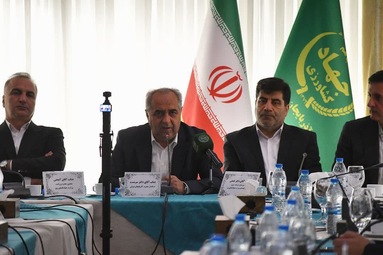 استاندار آذربایجان شرقی: امنیت غذایی بدون جهاد کشاورزی ممکن نیست