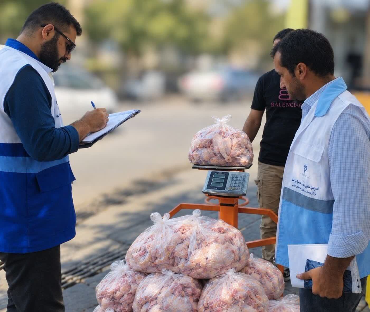 جمع‌آوری ۱۲۰ کیلوگرم مرغ   فاقد شرایط بهداشتی در پلدشت