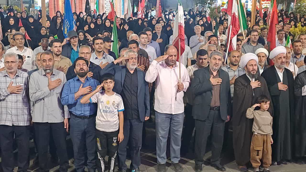 مردم خوی همچنان در میدان دفاع از وطن ایستاده اند
