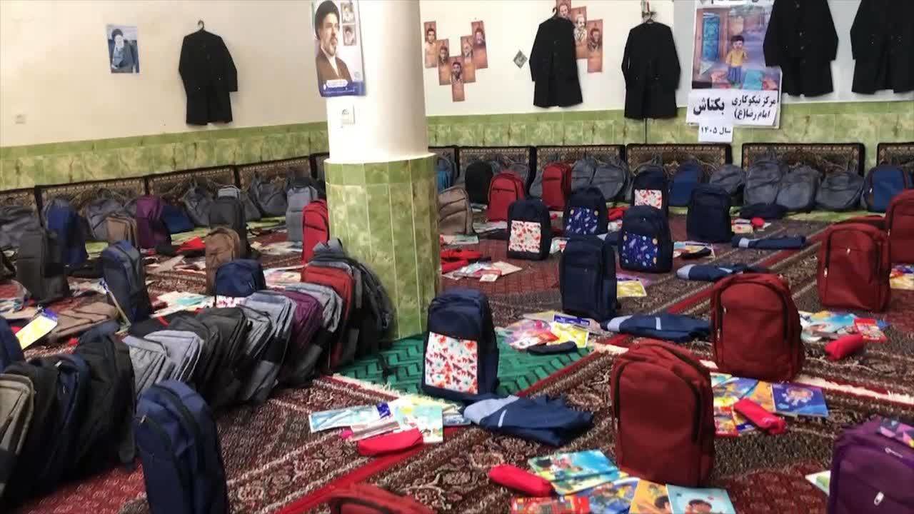 اهدای۱۵۰بسته کمک آموزشی به دانش‌آموزان نیازمند بخش بکتاش میاندوآب