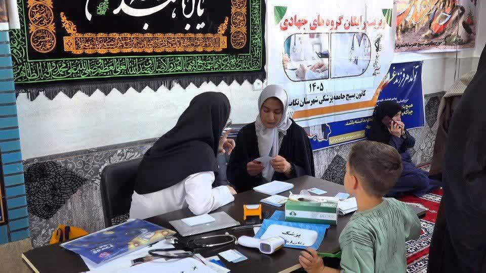 بهره مندی بیش از ۳۰۰۰ نفر از اهالی روستا‌های تکاب از خدمات درمانی رایگان