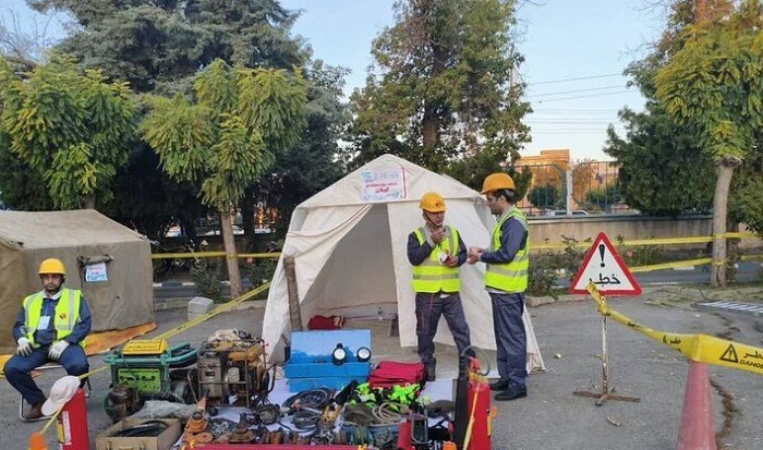 توان عملیاتی صنعت آب و برق شمال‌غرب با مشارکت ۴۹۲ نیرو ارزیابی شد