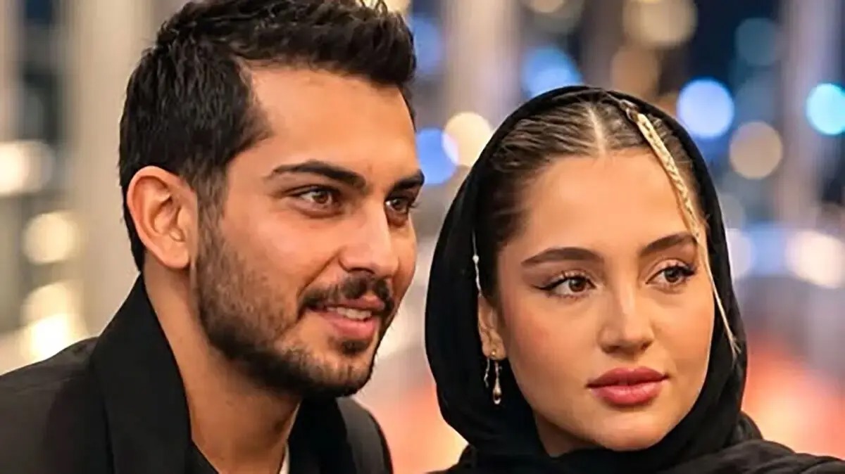 ارسلان قاسمی در مراسم اکران فیلم «بی‌دار» برای اولین بار با همسرش دیده شد / ویدئو
