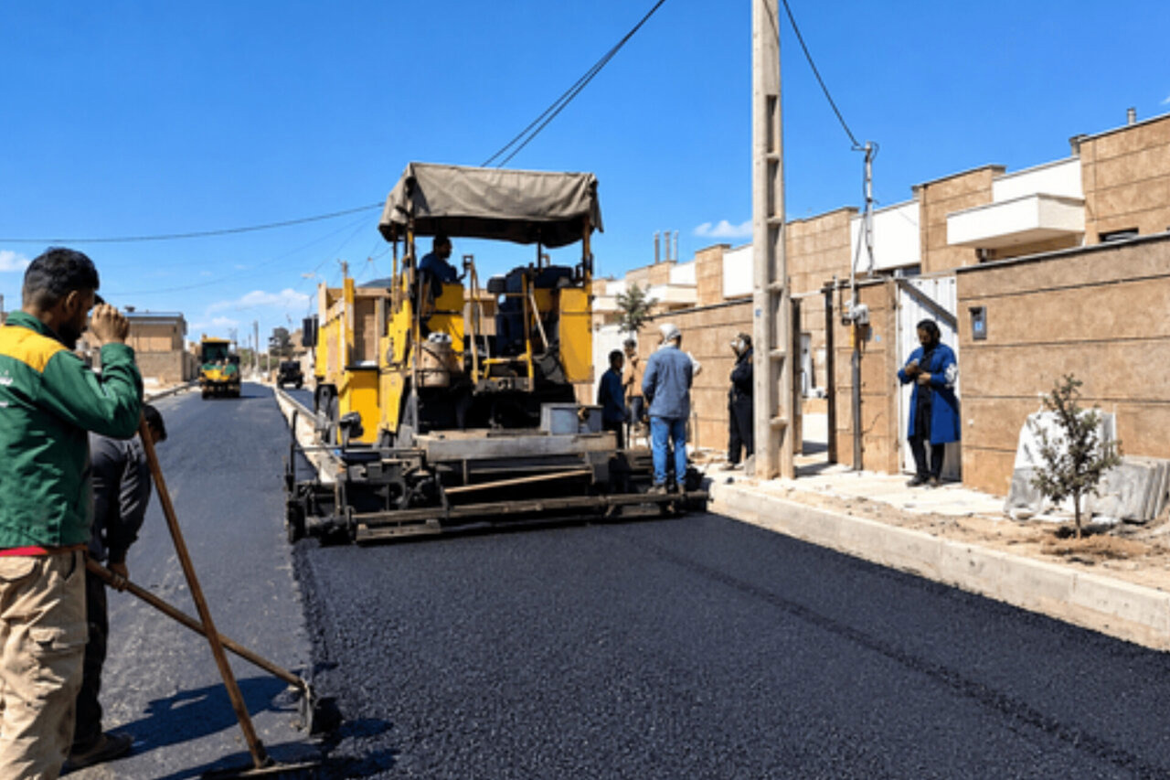 آسفالت‌ریزی ۱۲۴ هزار مترمربع در روستاهای مشگین‌شهر